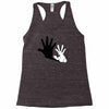 rabbit hand shadow Racerback Tank