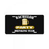 bachelor party drinking team wedding groomsmen bridal funny License Plate