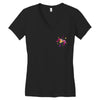 floral sagittarius pocket Women's V-Neck T-Shirt