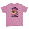 Never Underestimate A Man Who Watches Friends And Was Born in December Youth Tee