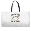 save the neck for me, clark Weekender Totes