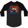 doge bless america 3/4 Sleeve Shirt