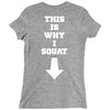 This Is Why I Squat Ladies Fitted T-Shirt