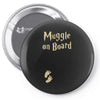 muggle on board maternity Pin-back button