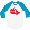 Canada Continent Roots 3/4 Sleeve Shirt