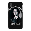 on wednesdays we wear black iPhoneX Case
