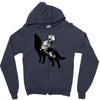 Wolf And Human Zipper Hoodie