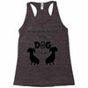 I'S NOT DRINKING ALONE IF DOG IS HOME. Racerback Tank
