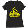 vorsicht zuchtbulle funny Ladies Fitted T-Shirt