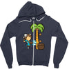 part time job   coconut farm Zipper Hoodie