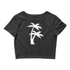 palm tree sticker vinyl decal tropical island beach ocean wall car win Crop Top