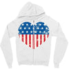 usa flag 2 Zipper Hoodie