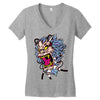 space monkey Women's V-Neck T-Shirt