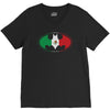 bat man mexican flag mexico logo V-Neck Tee