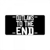 outlaws to the end 4 License Plate