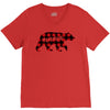 mama christmas bear V-Neck Tee