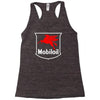 mobil oil vintage logo Racerback Tank