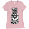 skull pineapple Ladies Fitted T-Shirt