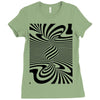 optical illusion Ladies Fitted T-Shirt