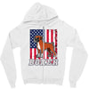 usa boxer flag Zipper Hoodie
