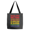 black lives matters, women's rights are human rights Tote Bags