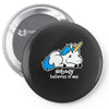 sad unicorn Pin-back button