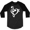 musik notes 3/4 Sleeve Shirt