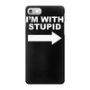 i'm with stupid mens iPhone 7 Case