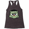 monster owls   frankenstein Racerback Tank