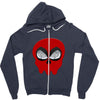 Deadpool Skull Zipper Hoodie
