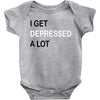 i get deppresed a lot Baby Bodysuit