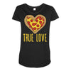 true love heart Maternity Scoop Neck T-shirt