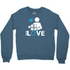portal true love   aperture lab video gamer teleport online pc goal te Crewneck Sweatshirt