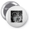 sad girl Pin-back button