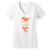 Sleeps With Golden Women's V-Neck T-Shirt