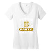 bachelor party drinking team wedding groomsmen bridal funny Women's V-Neck T-Shirt