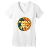 Moon and Sun Women's V-Neck T-Shirt