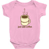 funny retro coffee Baby Bodysuit