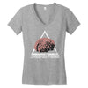 zombie food pyramid Women's V-Neck T-Shirt