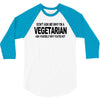 vegetarian ask yourself why not vegan food foodie tofu geek tee shirt 3/4 Sleeve Shirt