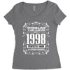 vintage made in 1998 perfectly aged a living legend Women's Triblend Scoop T-shirt