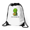 ninja diet Drawstring Bags