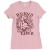 blind love fire heart Ladies Fitted T-Shirt