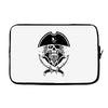skull with beard Laptop sleeve
