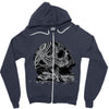 celtic skull Zipper Hoodie