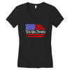 american flag we the people Women's V-Neck T-Shirt