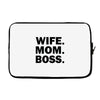 wife mom boss Laptop sleeve