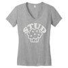 stud muffin cool awesome Women's V-Neck T-Shirt