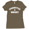 cigarettes and whiskey Ladies Fitted T-Shirt