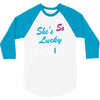 she's so lucky 3/4 Sleeve Shirt